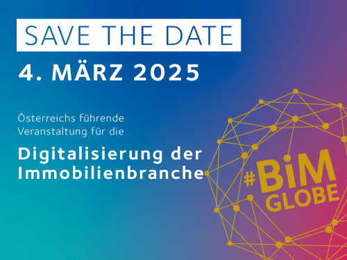 BIM Globe 2025 am 4.3.2025, Safe the Date!